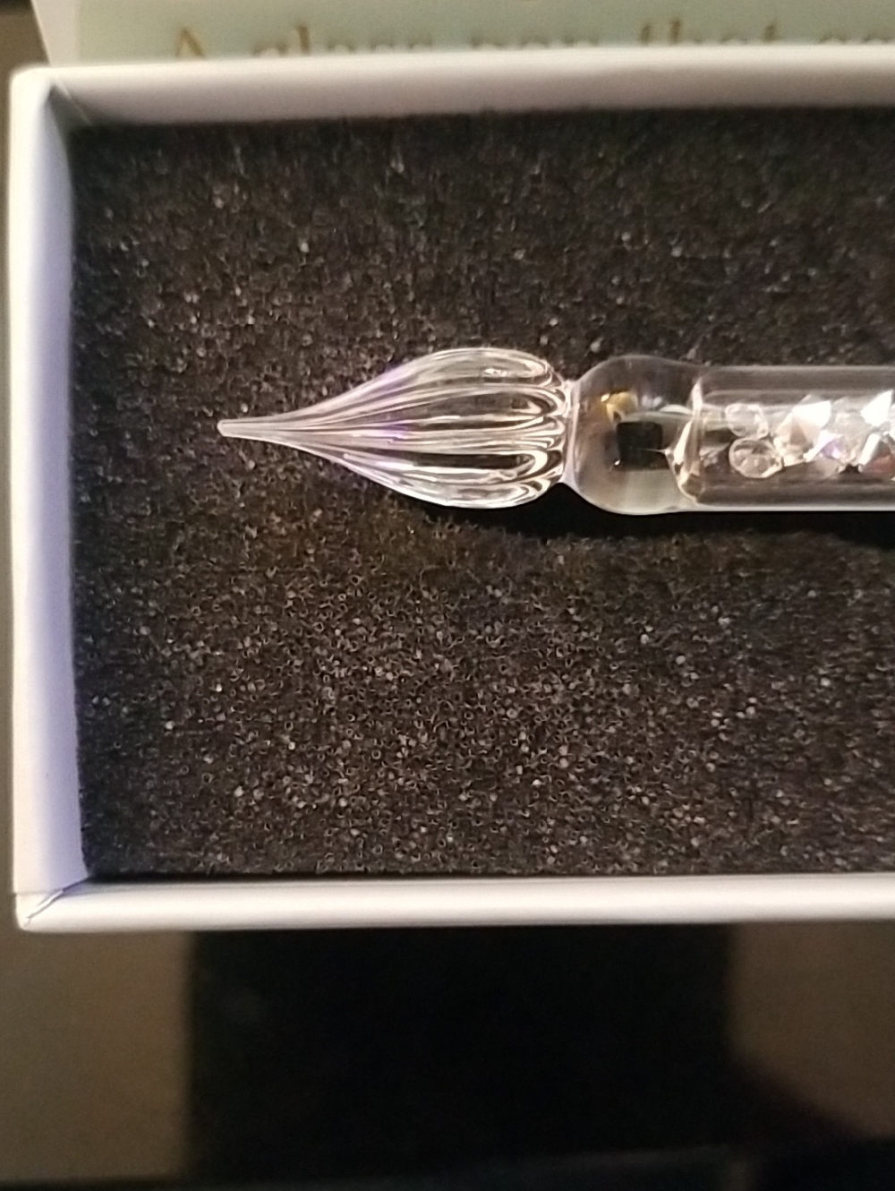 Glass Dip Pen - Green & Silver - Picture 5 of 5